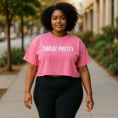 Sweat Pretty™ Candy Crop Tee