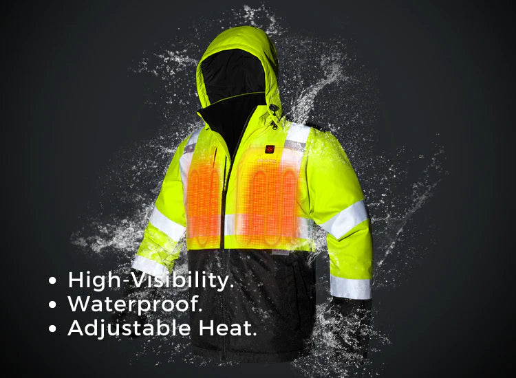 Men’s Heated High-Visibility Work Jacket