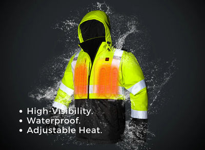 Men’s Heated High-Visibility Work Jacket